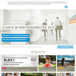Management Studium in NRW | Cologne Business School