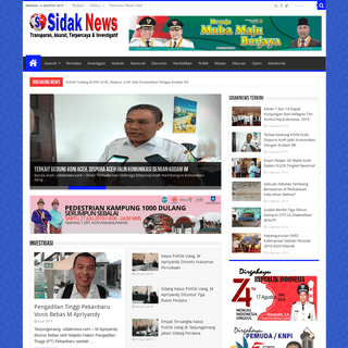 Sidaknews.com - Transparan,Akurat,Terpercaya dan Investigatif