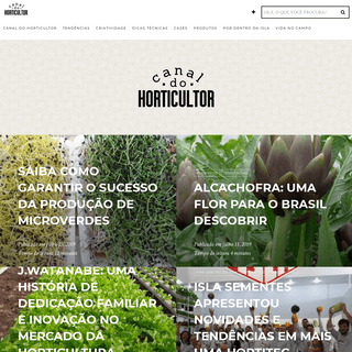Canal do Horticultor – Um espaço feito especialmente para o horticultor brasileiro.