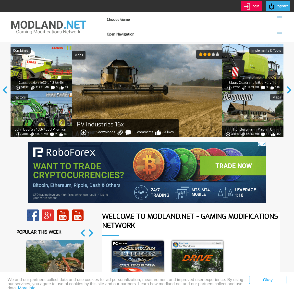 Gaming Mods Community - Download the Latest Mods - ModLand.net
