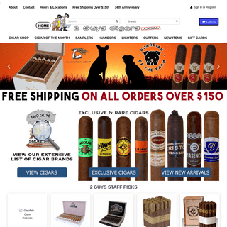 2 Guys Cigars | Online Premium Cigar Shopping - Buy Premium Cigars Online From 2 Guys Cigars
