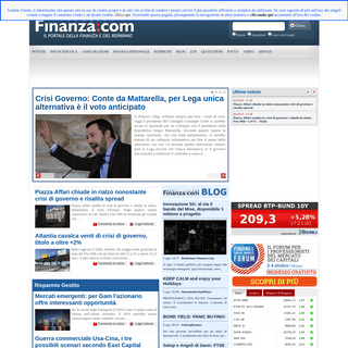Borsa, notizie, quotazioni, rumors: benvenuti su Finanza.com