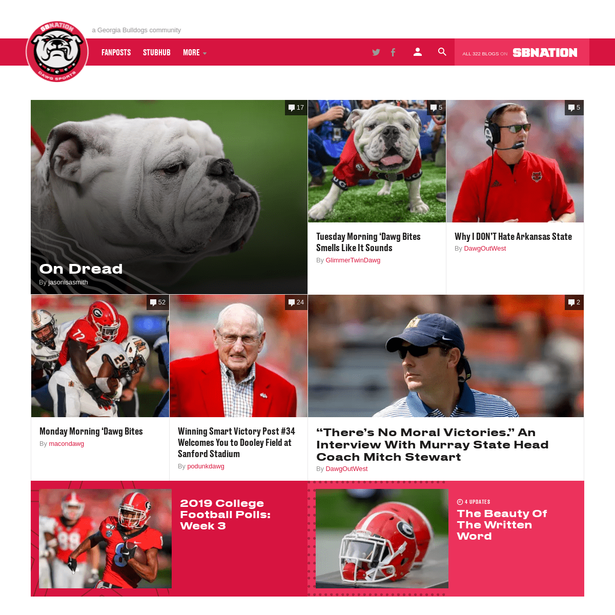 Dawg Sports, a Georgia Bulldogs community