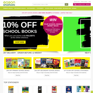 Eason School Books | Ireland's Largest School Book & Stationery Shop