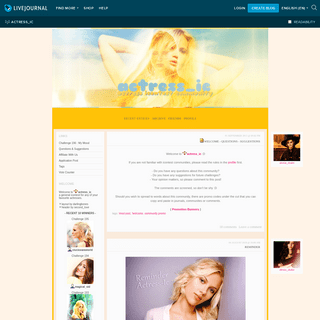 Actress Icontest — LiveJournal