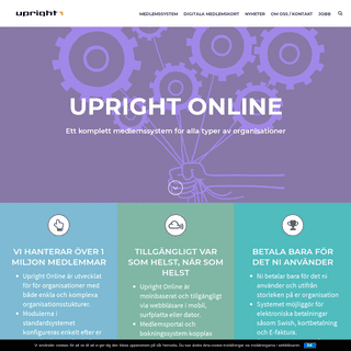 Webbaserat Medlemssystem | Upright