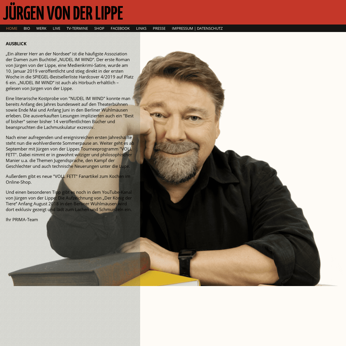Jürgen von der Lippe Termine Tourdaten und Biografie