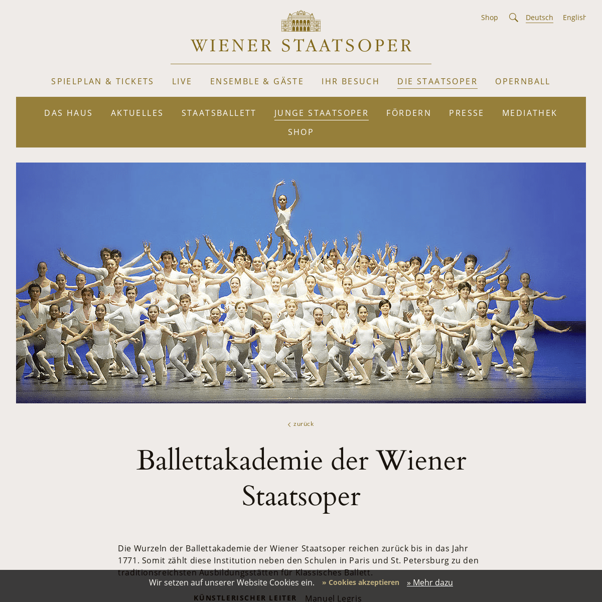  Ballettakademie | Junge Staatsoper | Die Staatsoper | Wiener Staatsoper