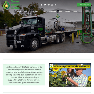 Green Energy - South Carolina and Tennessee Oil Collections & Upcycling