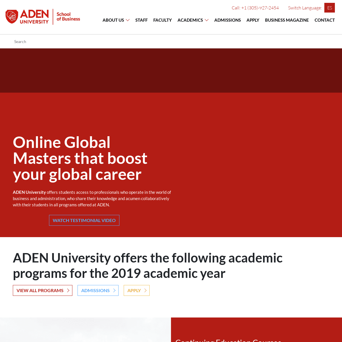 MBA, Masters, Certificate programs online - ADEN University