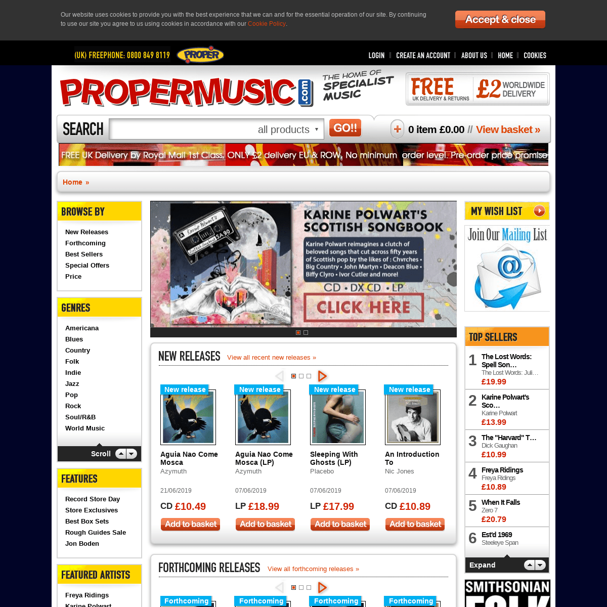 propermusic.com — The Home of Specialist Music - propermusic.com