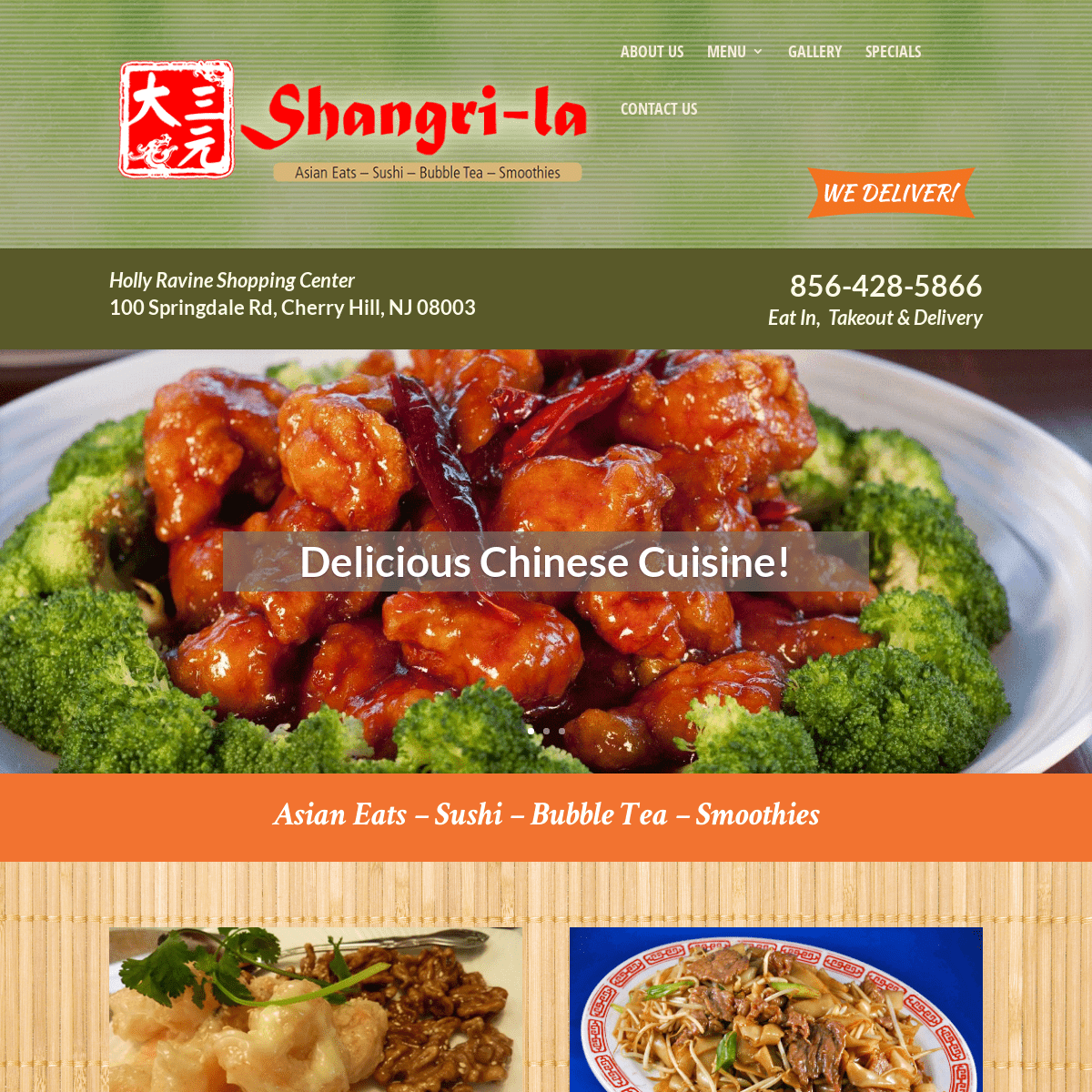 Shangri La | Cherry Hill, NJ | Asian Eats - Sushi - Bubble Tea - Smoothies
