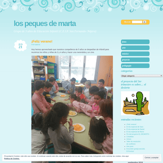 Los peques de Marta | Grupo de 3 años de Educación Infantil (C.E.I.P. San Fernando- Nájera)
