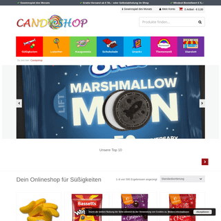 Produkte - Candyshop ist dein Onlineshop für süßes