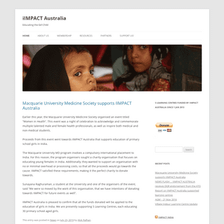 iIMPACT Australia | Educating the Girl Child