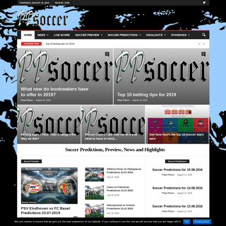 Soccer Predictions, Preview, News and Highlights | PPsoccer