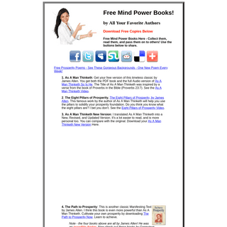 Free Mind Power Books - Download Your Favorites Here