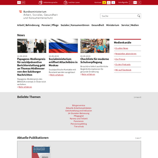 Startseite | Sozialministerium