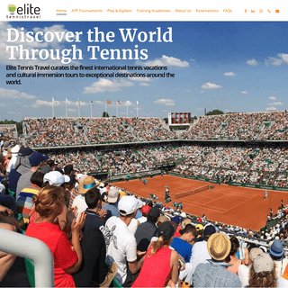 International Tennis Tours & Tennis Vacations - Elite Tennis Travel
