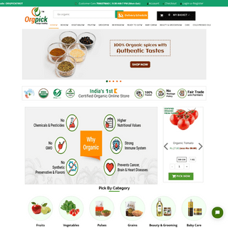 India's 1st Online Store For Certified Organic Multibrand Products | Orgpick