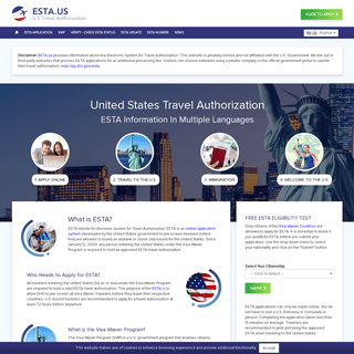 ESTA- How To Apply For U.S. Travel Authorizations Online