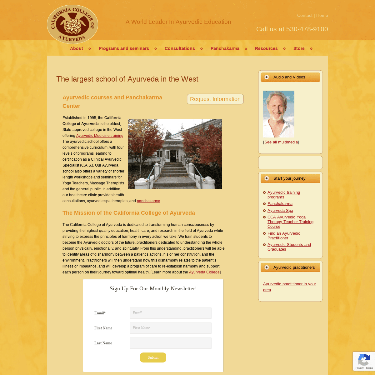 The largest school of Ayurveda in the West - CA College of Ayurveda