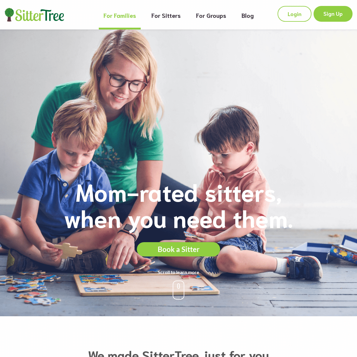 SitterTree - Mom-rated babysitters near you