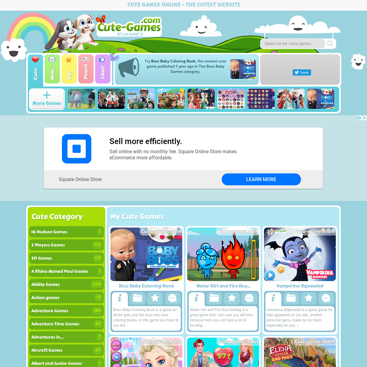 A complete backup of cute-games.com