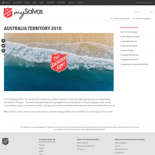 Australia Territory 2018 | mySalvos