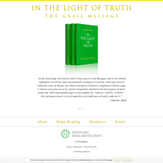 In the Light of Truth – The Grail Message by Abd-ru-shin - grailmessage.com