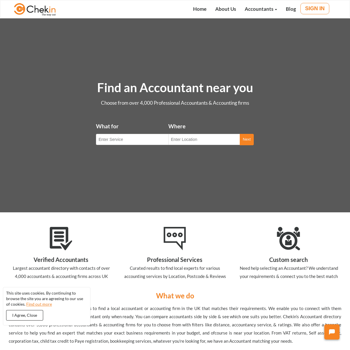 Find an Accountant near you | UK Local Accountants | Chekin