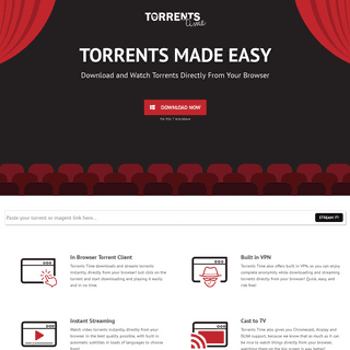 Torrents Time - Download and watch torrents in your browser!