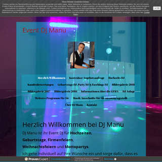 Hochzeits DJ, Geburtstags DJ, Event DJ - DJ Manu 