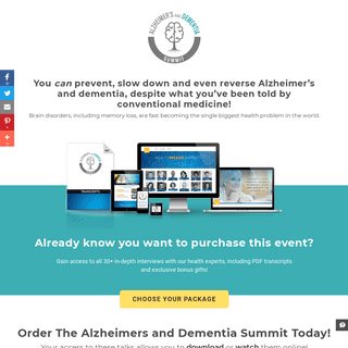 Order - Alzheimers and Dementia Summit