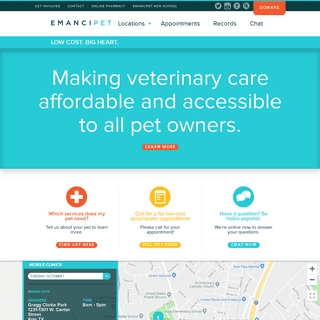 Low Cost Spay and Neuter Clinic in Austin | Emancipet