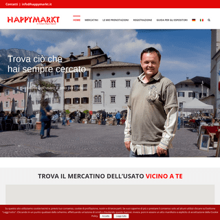 Mercatino dell'usato Happymarkt Bolzano Bressanone Merano Alto Adige