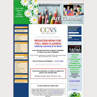 Chester County Night School - Adult Evening Classes Educational, Recreational Classes PA