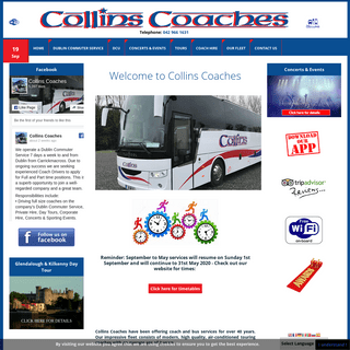 Home - Collins Coaches - Coach Hire and Carrickmacross to Dublin Commuter Service