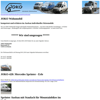 A complete backup of joko-wohnmobil.de