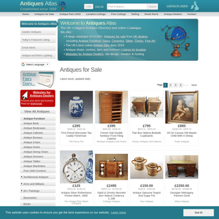 Antiques For Sale, UK Fairs Diary, Antique Shop/Dealer Directory and Antique Furniture  - Antiques Atlas