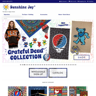 Sunshine Joy 3D Tapestries and Hippie Merchandise Wholesale and Retail
