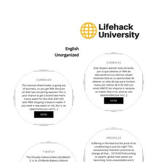Lifehack University – Improve Your Life!