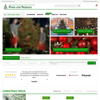 Real Christmas Trees Delivered and Decorated | Pines and Needles