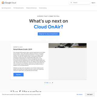 Google Cloud Platform Webinars