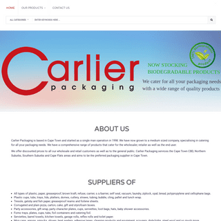 Wholesale Packaging Products | Cape Town | Carlier Packaging