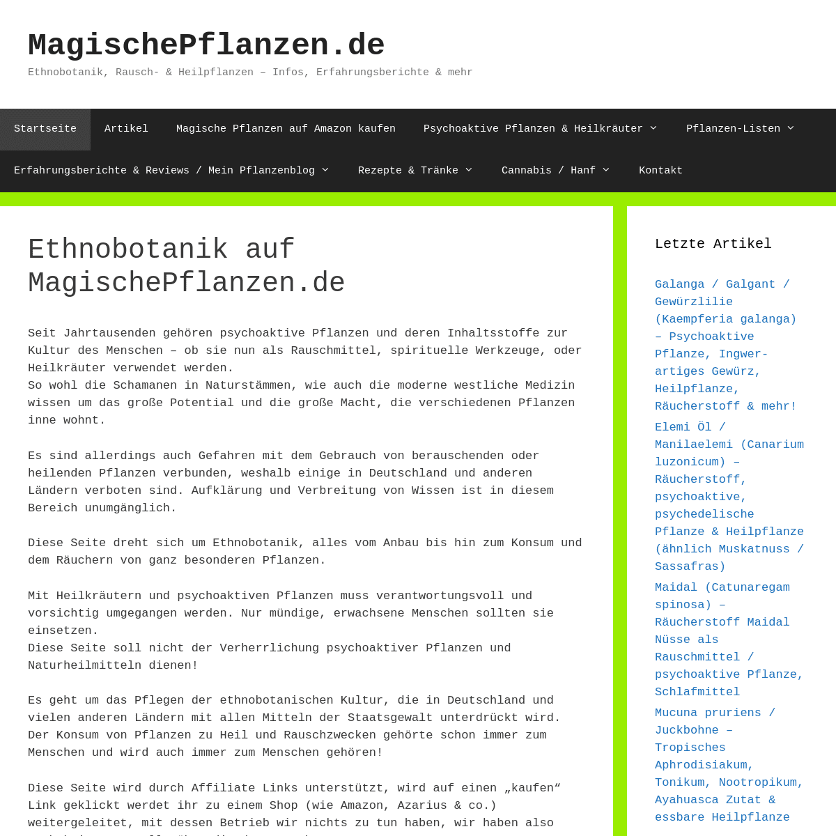 A complete backup of magischepflanzen.de