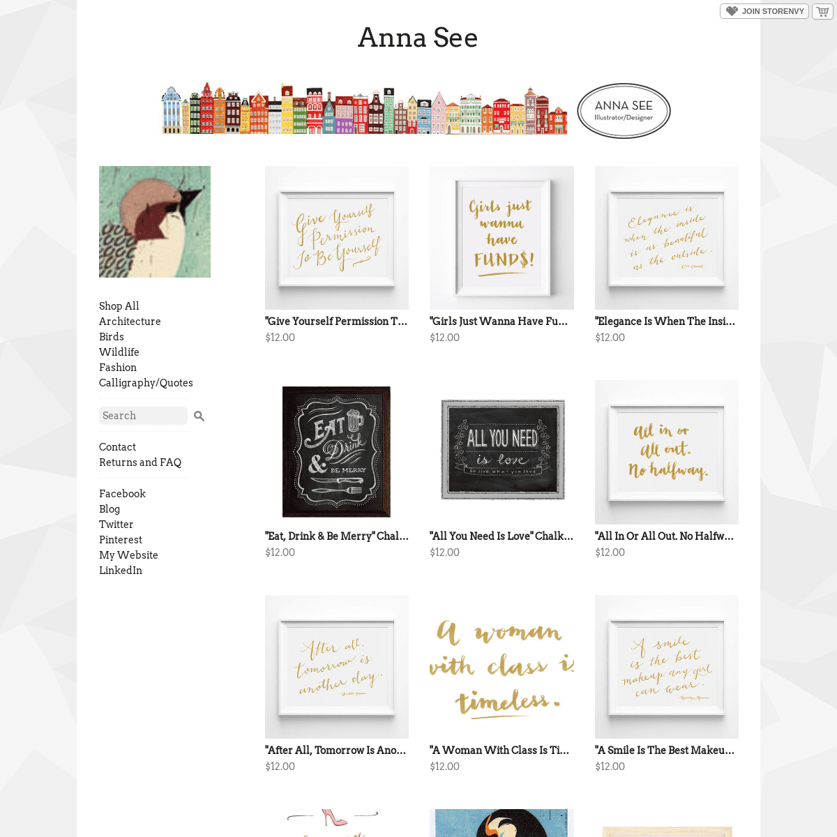Home · Anna See · Online Store Powered by Storenvy