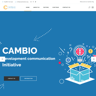Cambio Development Communication Innitiative – Promoting True Community Development
