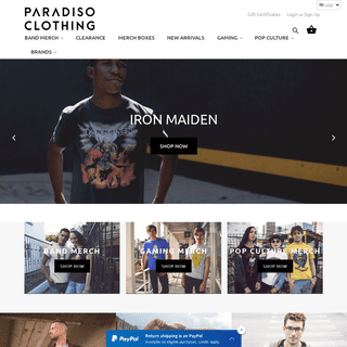A complete backup of paradisoclothing.com