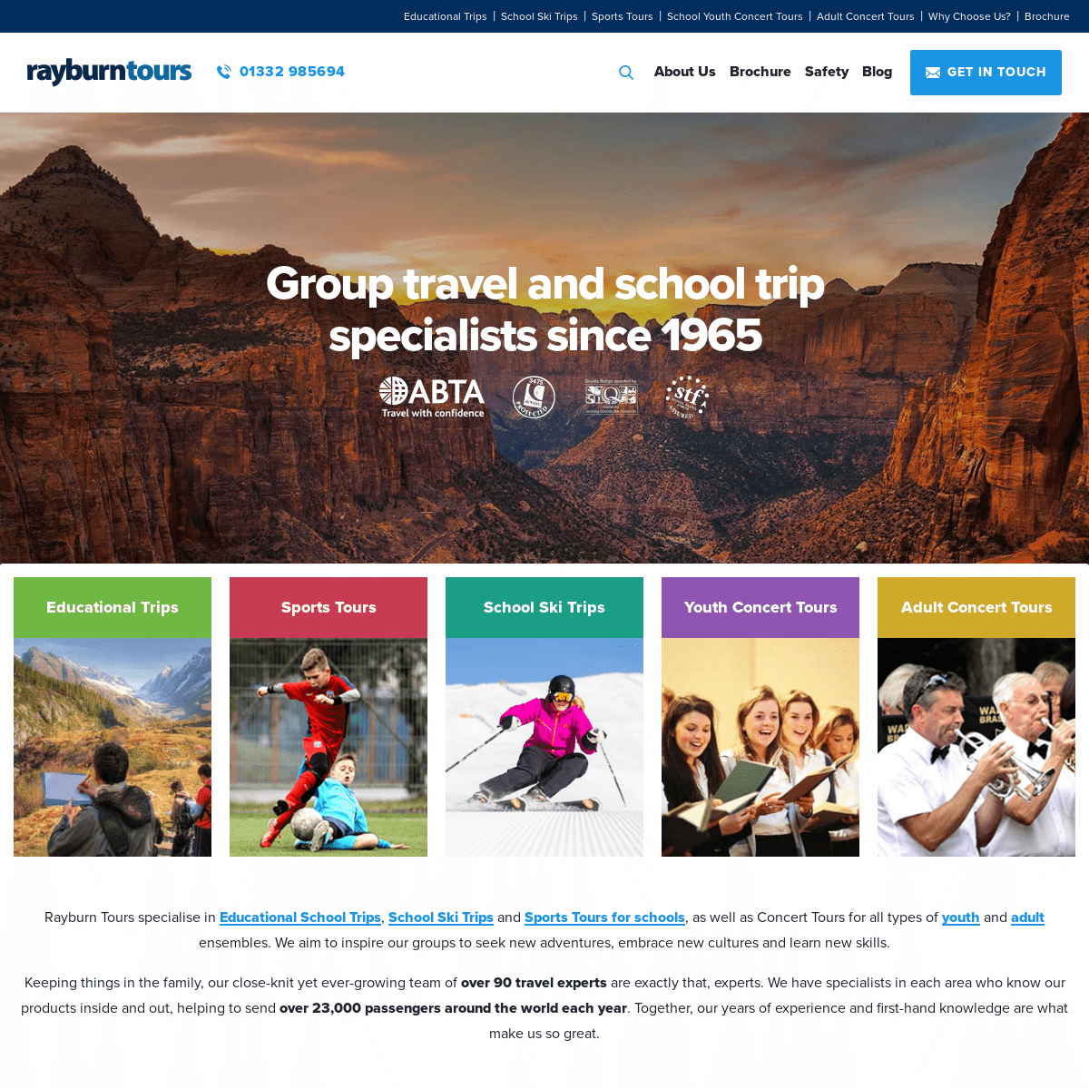 School Trips | School Travel Company | Rayburn Tours